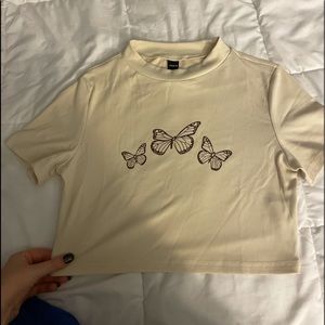 Butterfly crop top